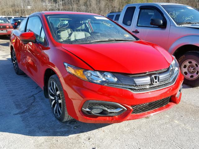 2HGFG3B09FH508543 - 2015 HONDA CIVIC EXL RED photo 1