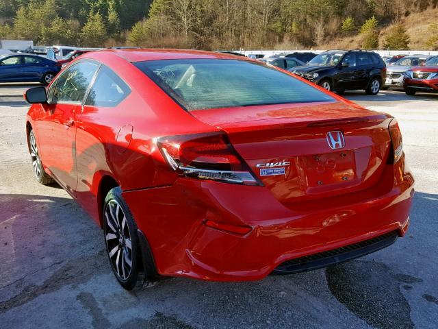 2HGFG3B09FH508543 - 2015 HONDA CIVIC EXL RED photo 3