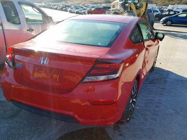 2HGFG3B09FH508543 - 2015 HONDA CIVIC EXL RED photo 4