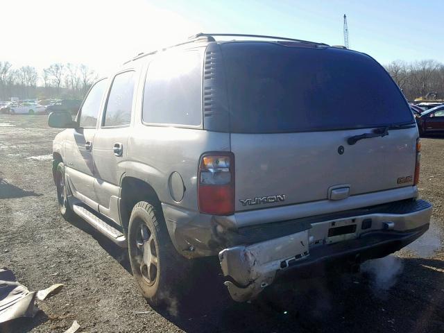 1GKEK63U32J135394 - 2002 GMC DENALI BEIGE photo 3