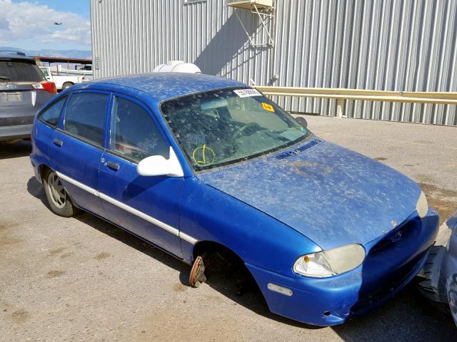 KNJLT06H2V6211364 - 1997 FORD ASPIRE BLUE photo 1