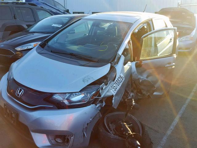 3HGGK5H86FM716134 - 2015 HONDA FIT EX SILVER photo 2