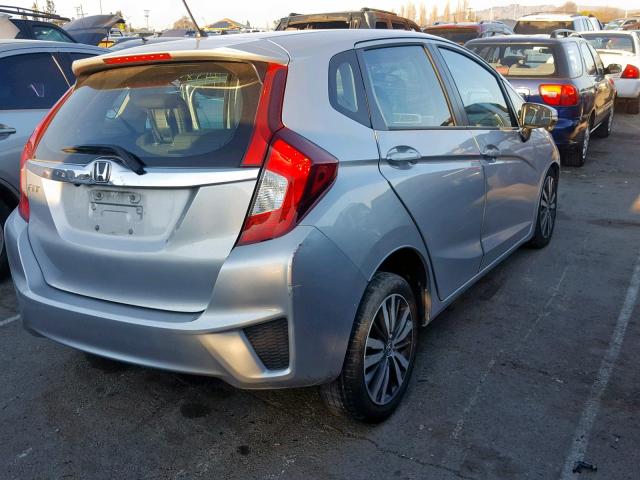 3HGGK5H86FM716134 - 2015 HONDA FIT EX SILVER photo 4