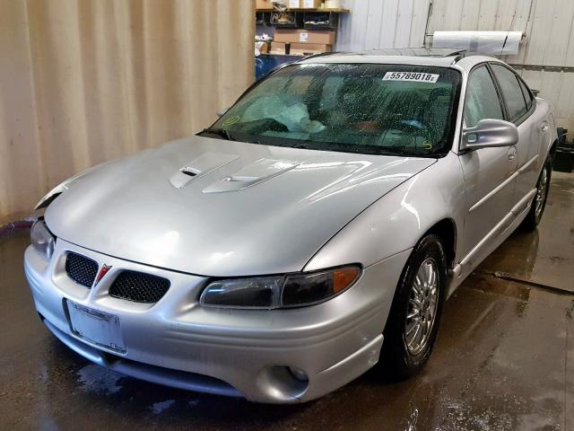 1G2WP52K61F143135 - 2001 PONTIAC GRAND PRIX SILVER photo 2