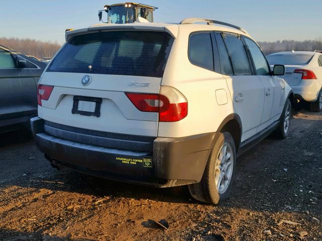 WBXPA73494WB20813 - 2004 BMW X3 2.5I WHITE photo 4