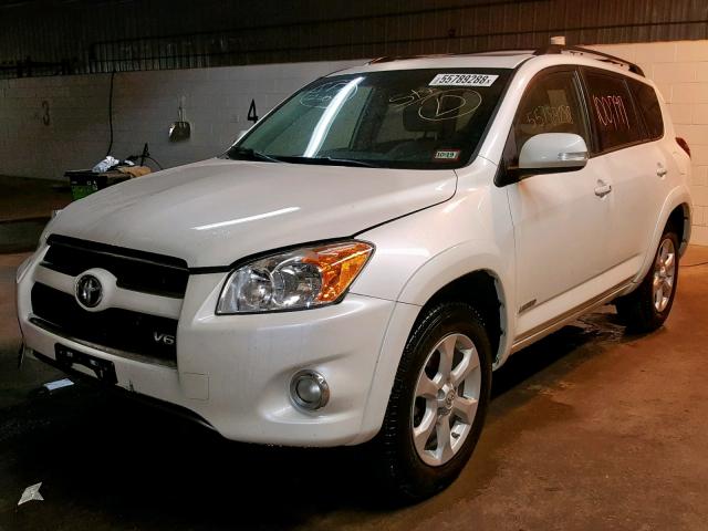 2T3DK4DV7BW051129 - 2011 TOYOTA RAV4 LIMIT WHITE photo 2