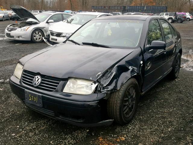 3VWSD69M71M166727 - 2001 VOLKSWAGEN JETTA GLS BLACK photo 2