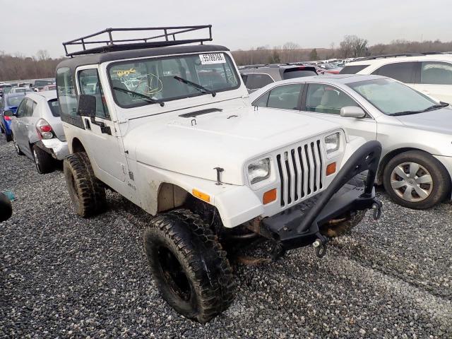 1J4FY19P6SP213421 - 1995 JEEP WRANGLER / WHITE photo 1