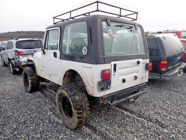 1J4FY19P6SP213421 - 1995 JEEP WRANGLER / WHITE photo 3