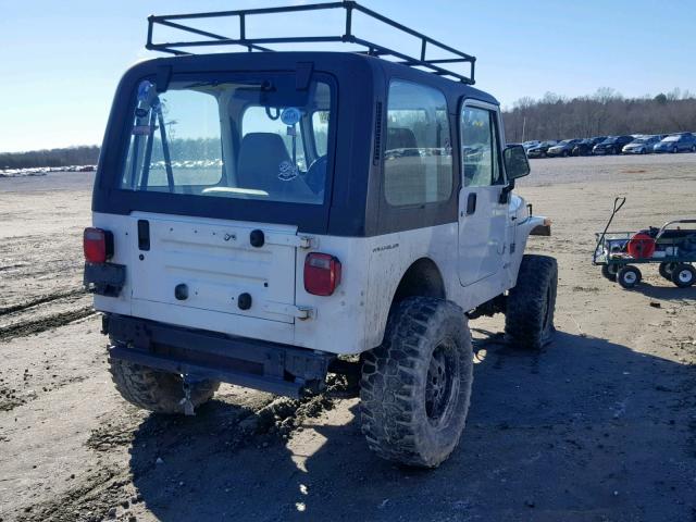 1J4FY19P6SP213421 - 1995 JEEP WRANGLER / WHITE photo 4