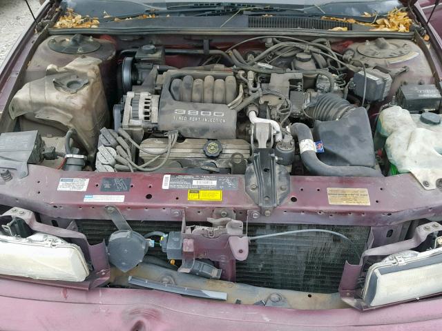 2G4WB55L1R1433747 - 1994 BUICK REGAL CUST BURGUNDY photo 7