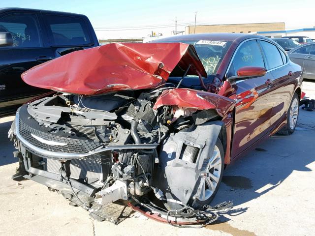 1C3CCCAB0FN578234 - 2015 CHRYSLER 200 LIMITE MAROON photo 2