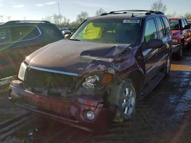 1GKDT13S162171451 - 2006 GMC ENVOY PURPLE photo 2