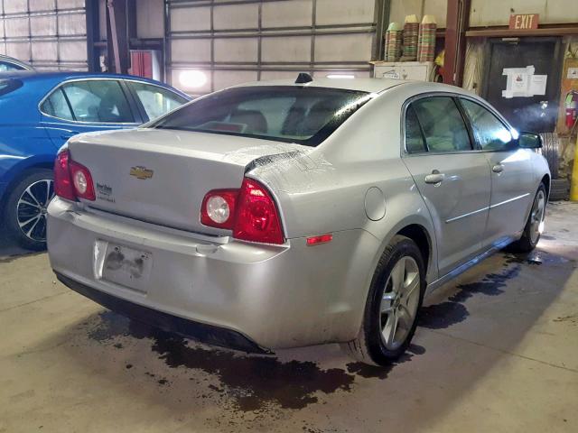 1G1ZA5E0XCF168328 - 2012 CHEVROLET MALIBU LS ვერცხლისფერი ფოტო 4