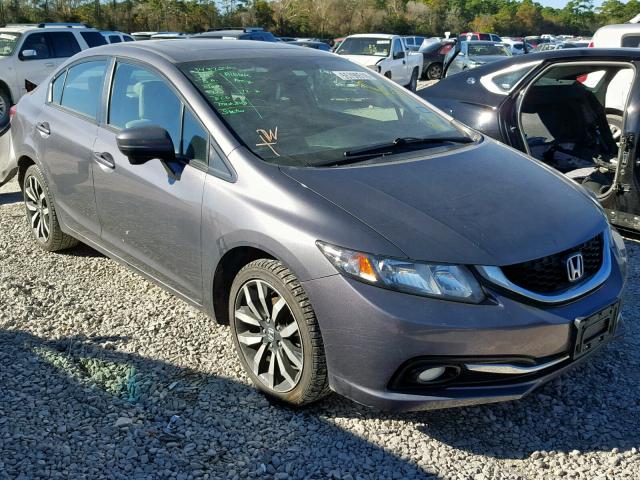 2HGFB2F97FH521051 - 2015 HONDA CIVIC EXL GRAY photo 1