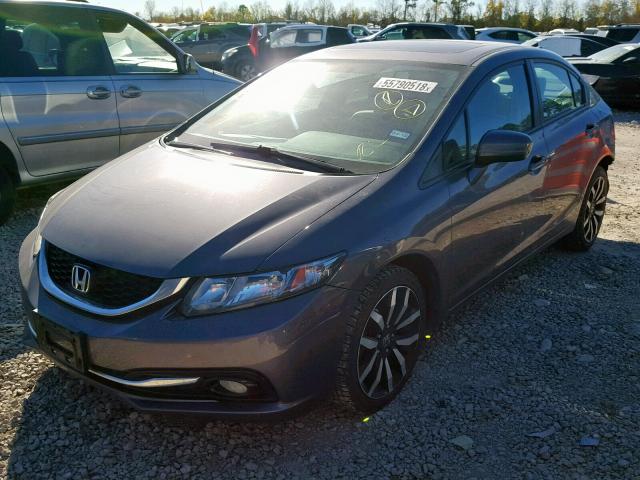 2HGFB2F97FH521051 - 2015 HONDA CIVIC EXL GRAY photo 2