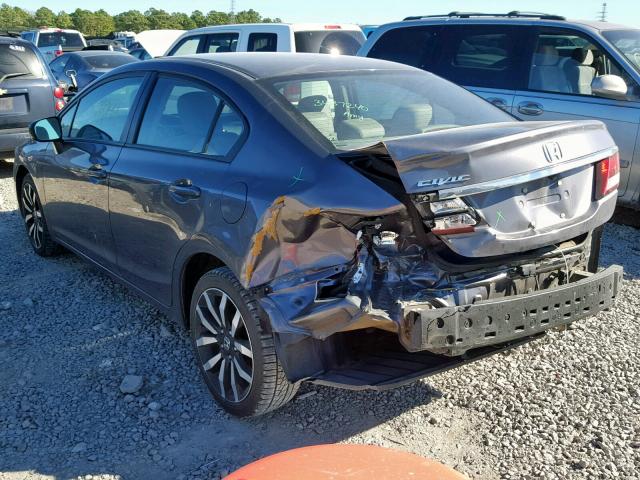 2HGFB2F97FH521051 - 2015 HONDA CIVIC EXL GRAY photo 3