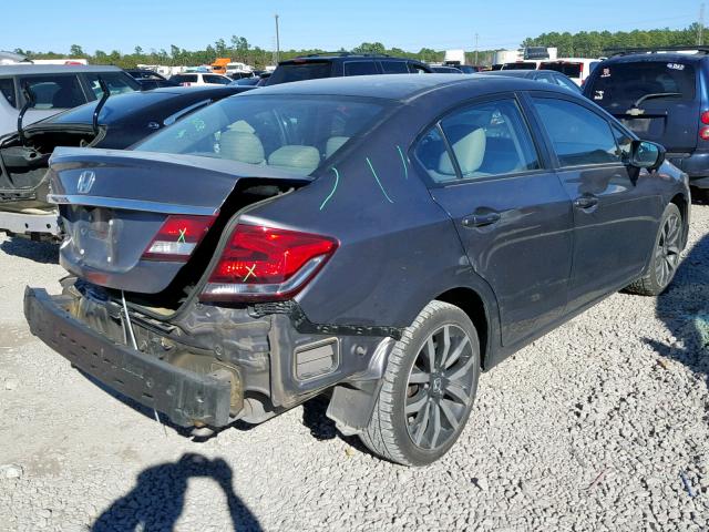 2HGFB2F97FH521051 - 2015 HONDA CIVIC EXL GRAY photo 4