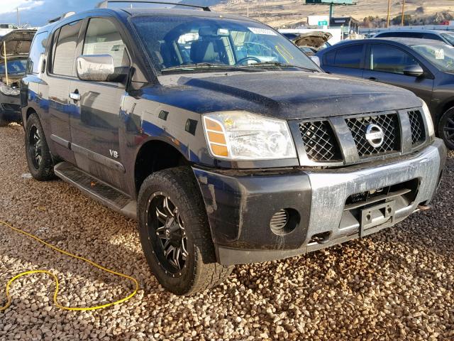 5N1AA08B26N715277 - 2006 NISSAN ARMADA SE BLACK photo 1