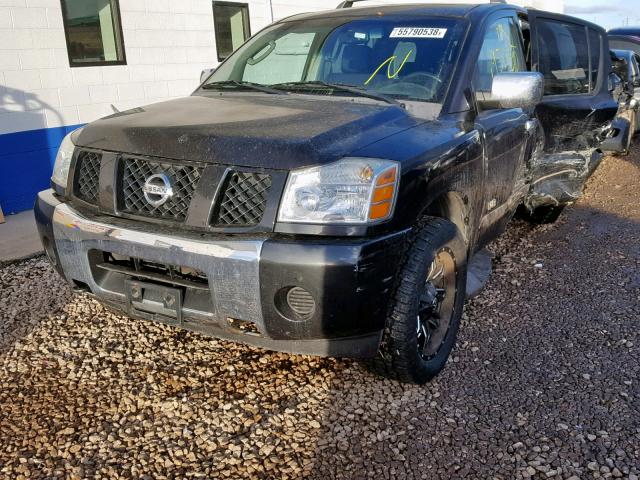 5N1AA08B26N715277 - 2006 NISSAN ARMADA SE BLACK photo 2