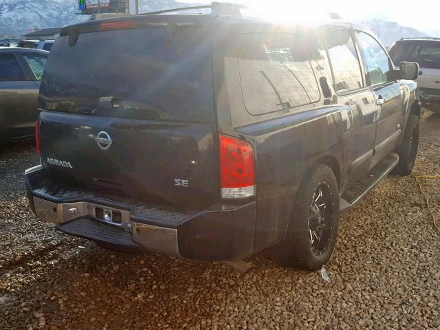 5N1AA08B26N715277 - 2006 NISSAN ARMADA SE BLACK photo 4