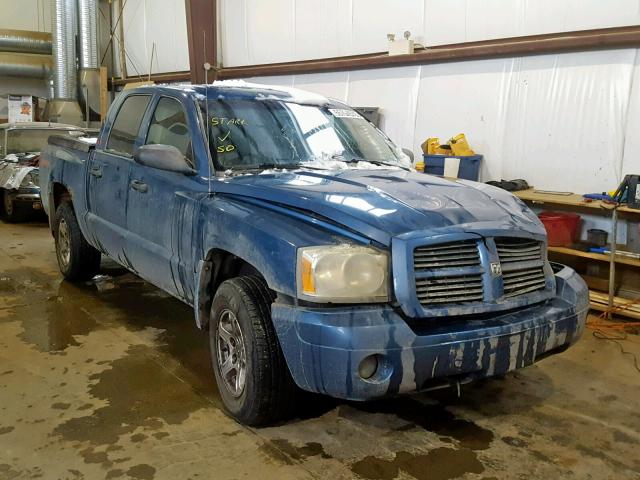 1D7HE28N96S542068 - 2006 DODGE DAKOTA QUA BLUE photo 1