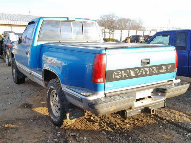 1GCEK14K1NZ114142 - 1992 CHEVROLET GMT-400 K1 BLUE photo 3