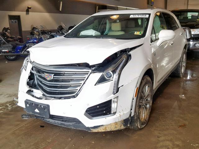 1GYKNBRS4HZ274393 - 2017 CADILLAC XT5 LUXURY WHITE photo 2