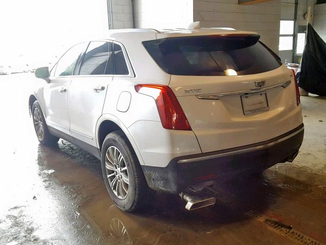 1GYKNBRS4HZ274393 - 2017 CADILLAC XT5 LUXURY WHITE photo 3