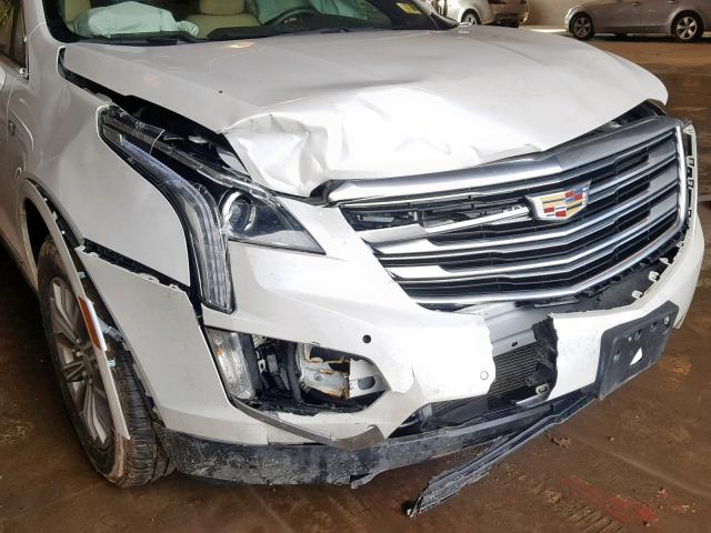 1GYKNBRS4HZ274393 - 2017 CADILLAC XT5 LUXURY WHITE photo 9