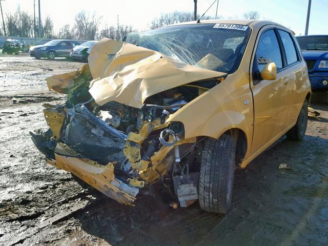 KL1TD66658B142691 - 2008 CHEVROLET AVEO BASE Sarı foto 2
