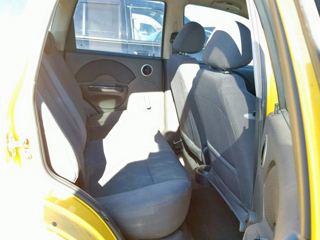 KL1TD66658B142691 - 2008 CHEVROLET AVEO BASE Sarı foto 6