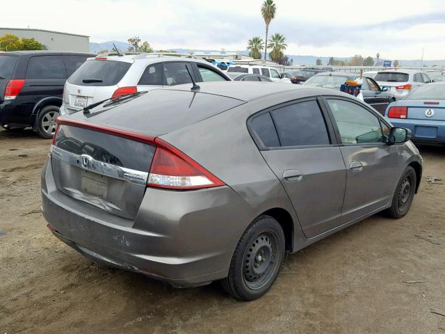 JHMZE2H38CS004162 - 2012 HONDA INSIGHT GRAY photo 4