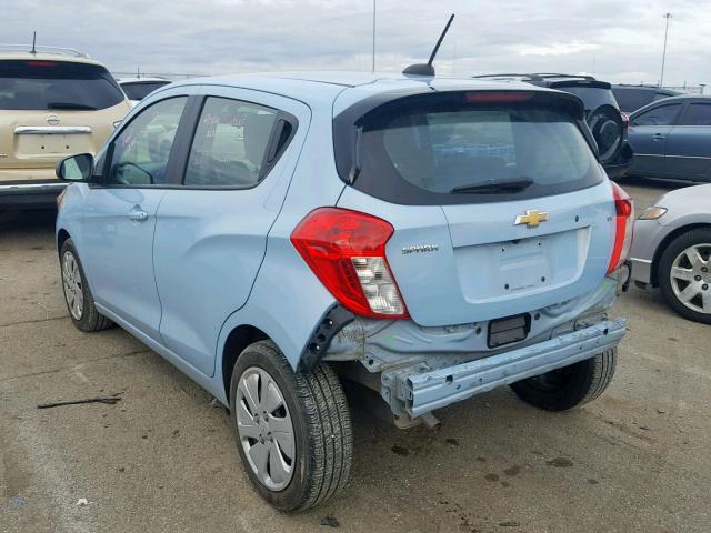 KL8CB6SAXGC607332 - 2016 CHEVROLET SPARK LS BLUE photo 3