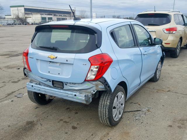 KL8CB6SAXGC607332 - 2016 CHEVROLET SPARK LS BLUE photo 4