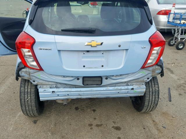 KL8CB6SAXGC607332 - 2016 CHEVROLET SPARK LS BLUE photo 9