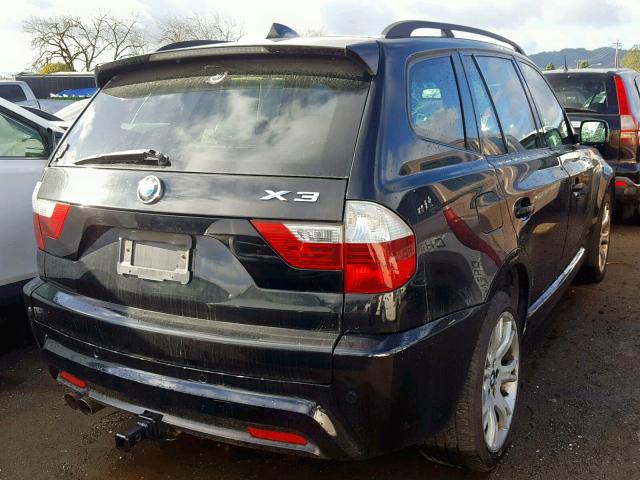 WBXPC93487WJ01483 - 2007 BMW X3 3.0SI BLACK photo 4