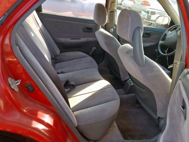 1HGEG8649SL002438 - 1995 HONDA CIVIC DX ORANGE photo 6