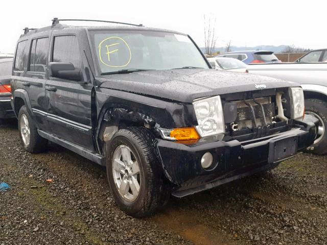 1J8HG48K86C122827 - 2006 JEEP COMMANDER BLACK photo 1
