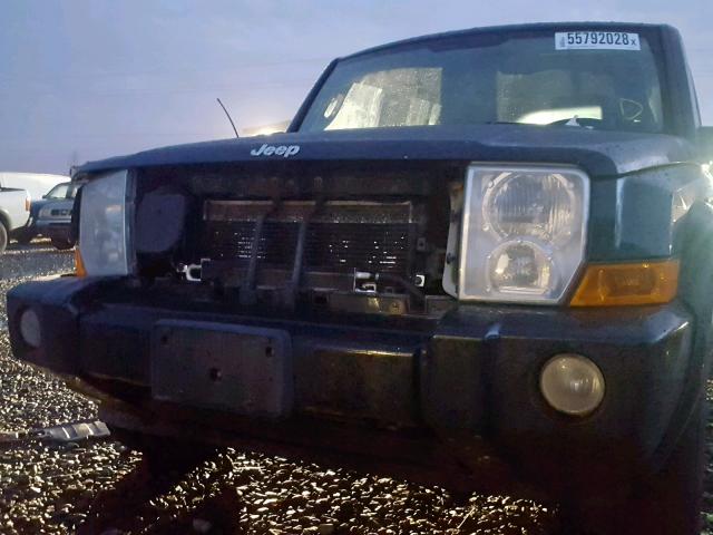1J8HG48K86C122827 - 2006 JEEP COMMANDER BLACK photo 10