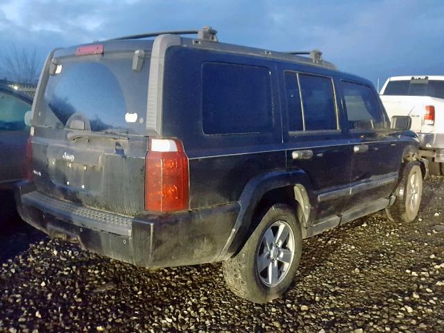 1J8HG48K86C122827 - 2006 JEEP COMMANDER BLACK photo 4