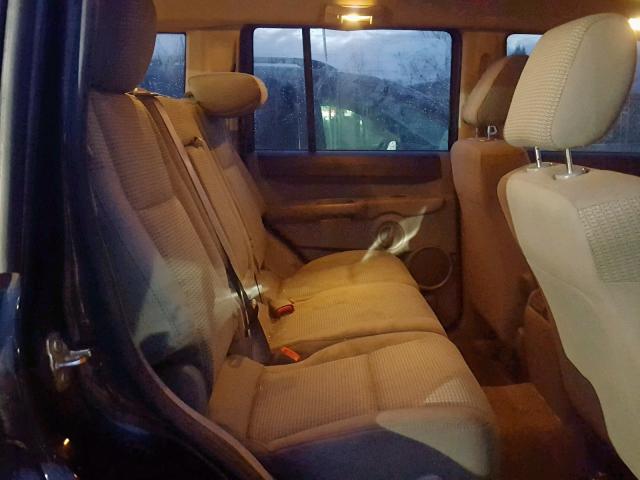 1J8HG48K86C122827 - 2006 JEEP COMMANDER BLACK photo 6