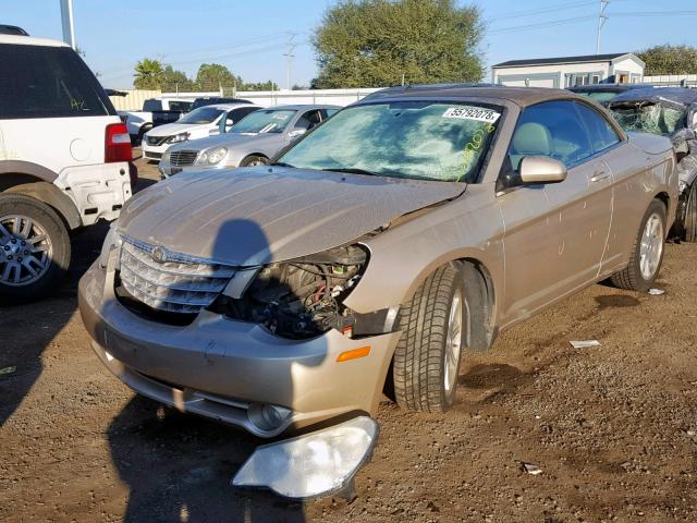 1C3LC55RX8N637859 - 2008 CHRYSLER SEBRING TO GOLD photo 2