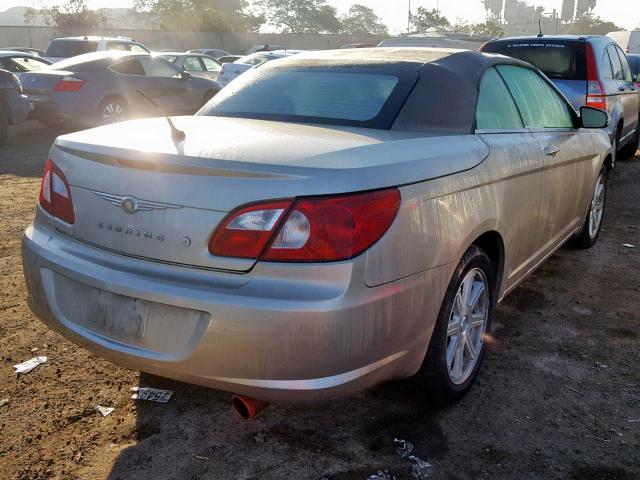 1C3LC55RX8N637859 - 2008 CHRYSLER SEBRING TO GOLD photo 4