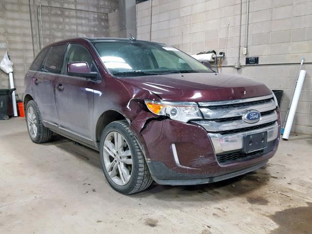 2FMDK4KCXBBA74064 - 2011 FORD EDGE LIMIT MAROON photo 1