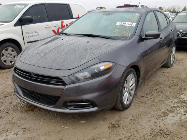 1C3CDFBB7ED741866 - 2014 DODGE DART SXT CHARCOAL photo 2