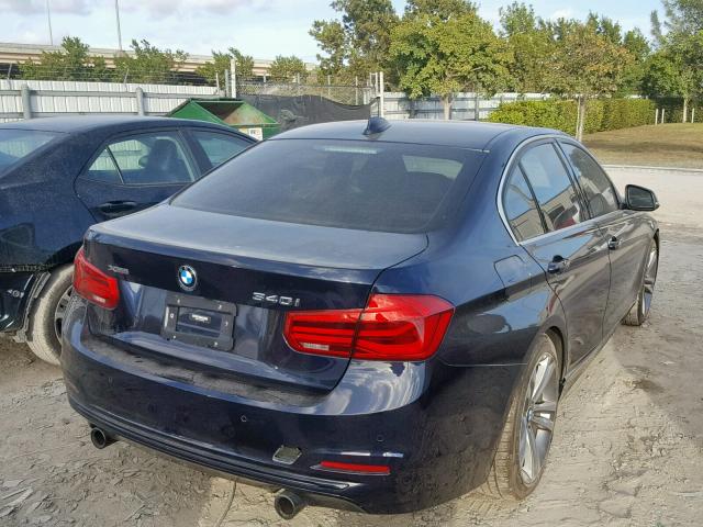 WBA8B7C51GK487055 - 2016 BMW 340 XI BLUE photo 4