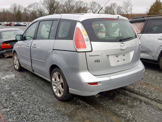 JM1CR29L590352709 - 2009 MAZDA 5 SILVER photo 3