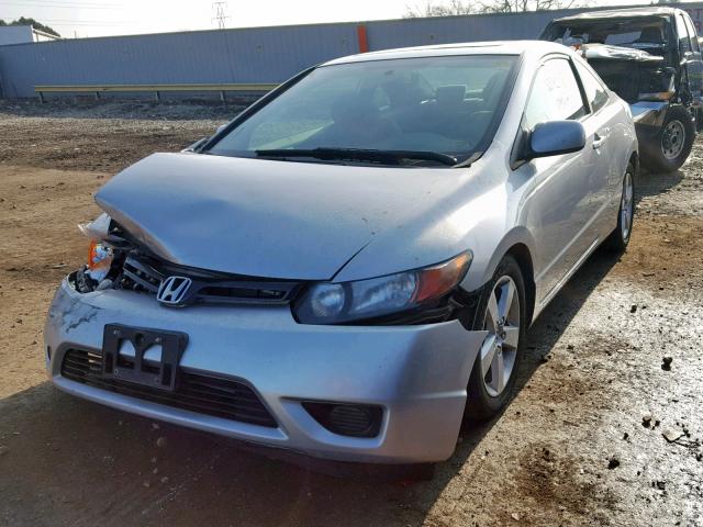 2HGFG12827H537023 - 2007 HONDA CIVIC EX SILVER photo 2