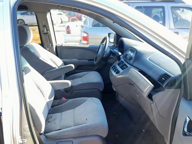 5FNRL38228B040311 - 2008 HONDA ODYSSEY LX SILVER photo 5